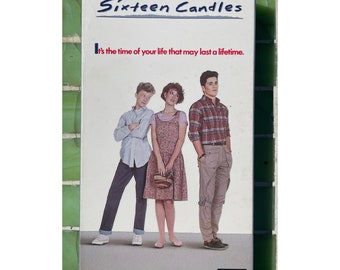 Sixteen Candles, VHS Tape, Vintage, 1984, 80s Movie, John Hughes, Film, 1980s Classic