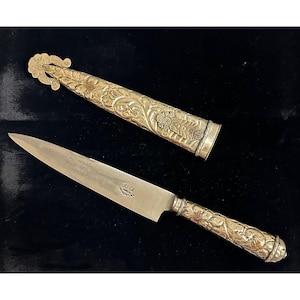 銀製 ガウチョナイフ vintage アルゼンチン シルバー800 銀製 ガウチョ