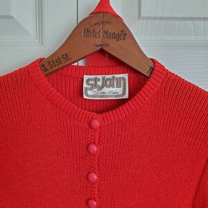 Cardigan Vintage St John - Lillie Rubin - Taille L - Multicolore - État Très Bon