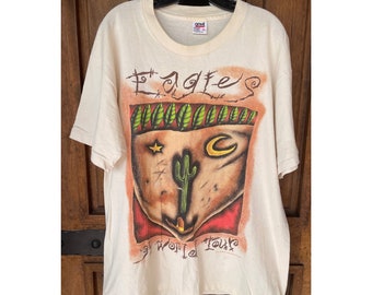 Vintage Eagles 1994 World Tour Tee Shirt, Distressed, Size XL, 90s Concert T-Shirt, 1990s Band Tee, The Eagles, Made in USA, Single Stitch