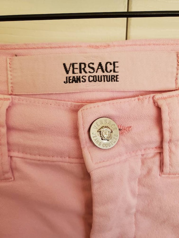 Versace Jeans Couture 90s 00s Pink Flare Pants Pants 90s 00s Versace Paris  Hilton Lindsay Lohan Jlo Low Rise Pants Britney -  Canada