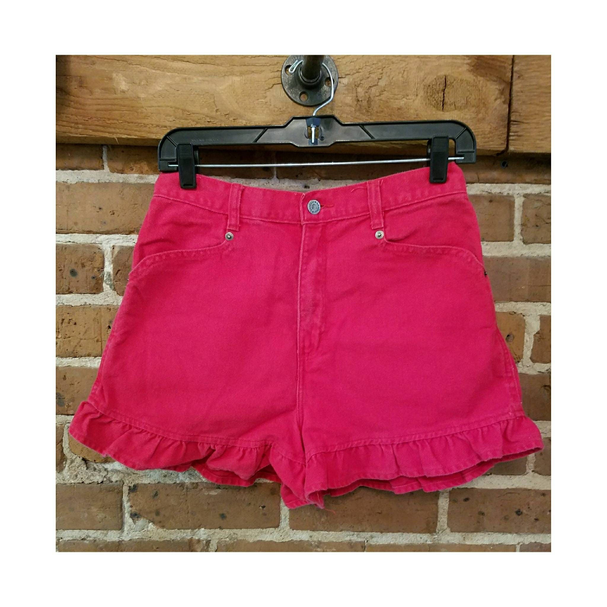Vintage 80s 90s Bonjour Denim Ruffled 