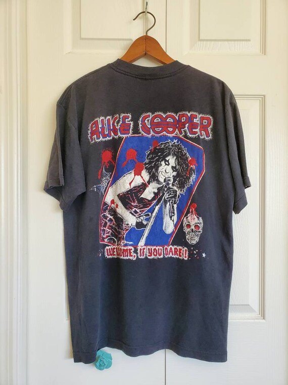 Rare Vintage Alice Cooper 80s tour tee- spooky spider… - Gem