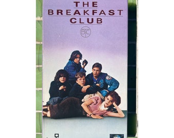 The Breakfast Club, VHS Tape, Vintage, 1985, 80s Movie, John Hughes, Film, 1980s Classic