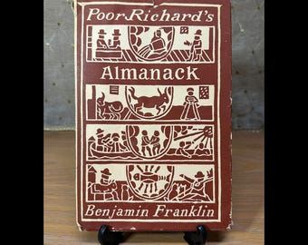 Poor Richard's Almanack by Benjamin Franklin Hardcover Book