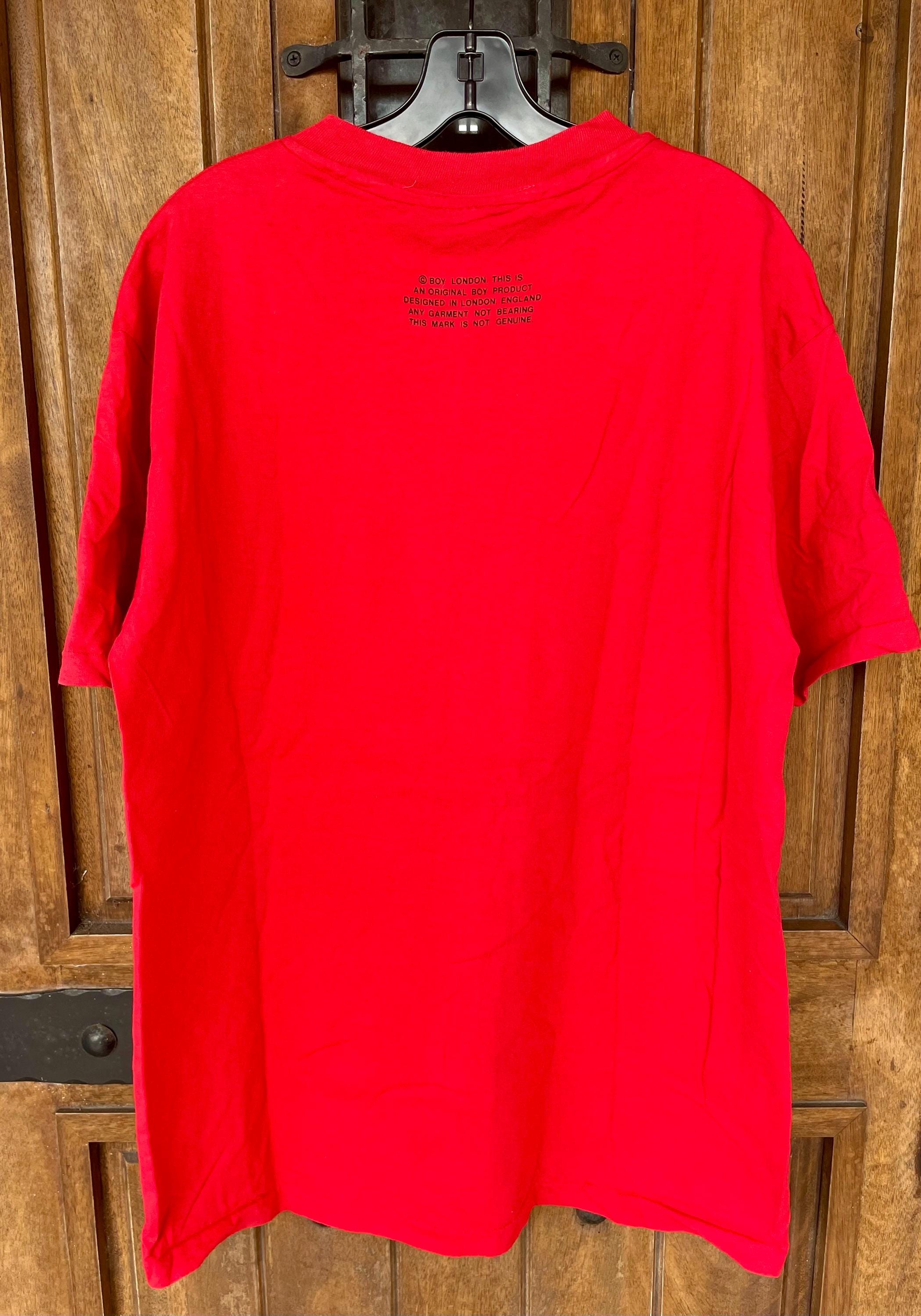 90s Vintage BOY London T-shirt, Peace Posse Graphic Tee Shirt 