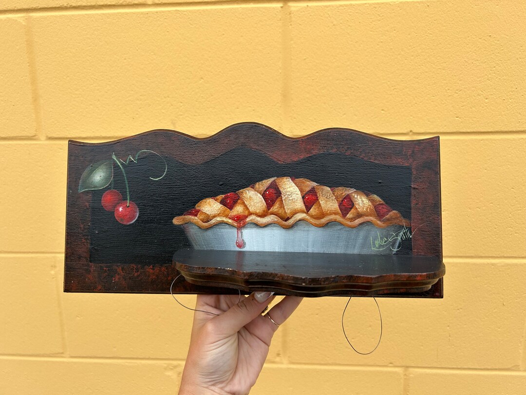Cherry Pie Shelf Cherries Cottagecore Home Decor Wall Etsy