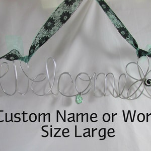 LARGE Custom Wire Art/ Custom Name Wire Wall Art/ Custom Word | Etsy