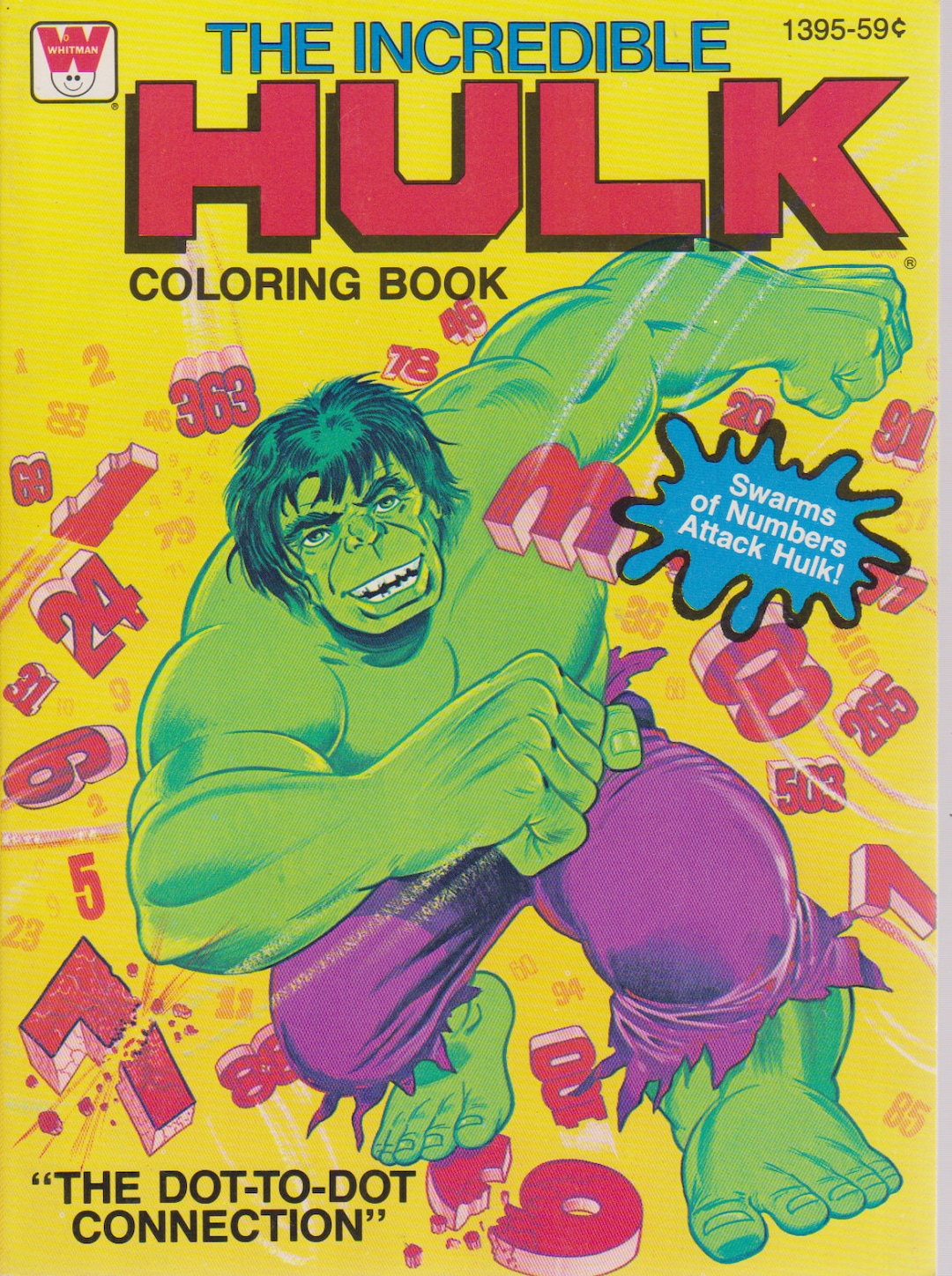 Vintage the Incredible Hulk Coloring Book the Dot-dot-connection - Etsy