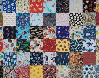 54 I SPY Boys 5" Quilt Fabric Squares Pre-Cuts Charms blocks kit kids children