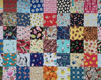 54 I SPY Childrens 5" Quilt Fabric Squares Pre-Cuts Charms blocks kit kids