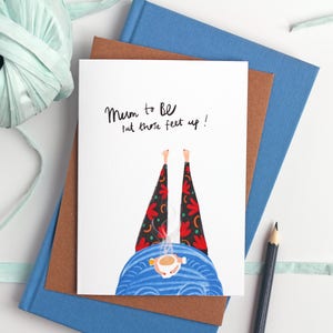 Mum to Be Card - Karte für neue Mütter, werdende Mama, Schwangerschaftskarte, Mutterschaftskarte, schrullige Babykarte, Muttertagskarte, Karte für neue Mütter