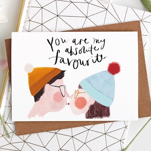 Sie sind meine Lieblings schrulligen Liebeskarte für Valentinstag-Karte - Liebe Karte für ihn oder sie - Valentinstag-Karte für Freundinnen oder Freund