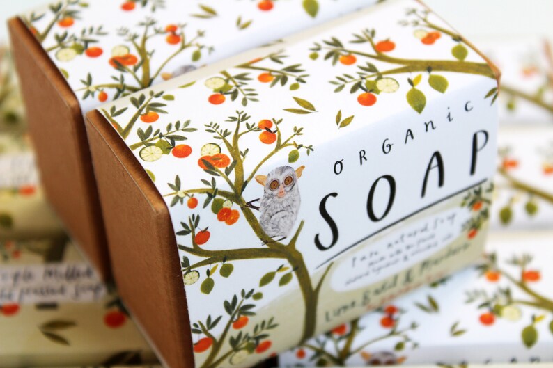 Organic Soap Bar Lime Basil & Mandarin soap gift for her, hand soap birthday gift, natural soap bar, handcrafted artisan soap plastic free 画像 10