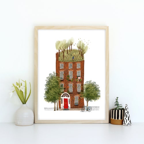 Happy Days Quirky Wall Art Print Children's Nursery Art Etsy