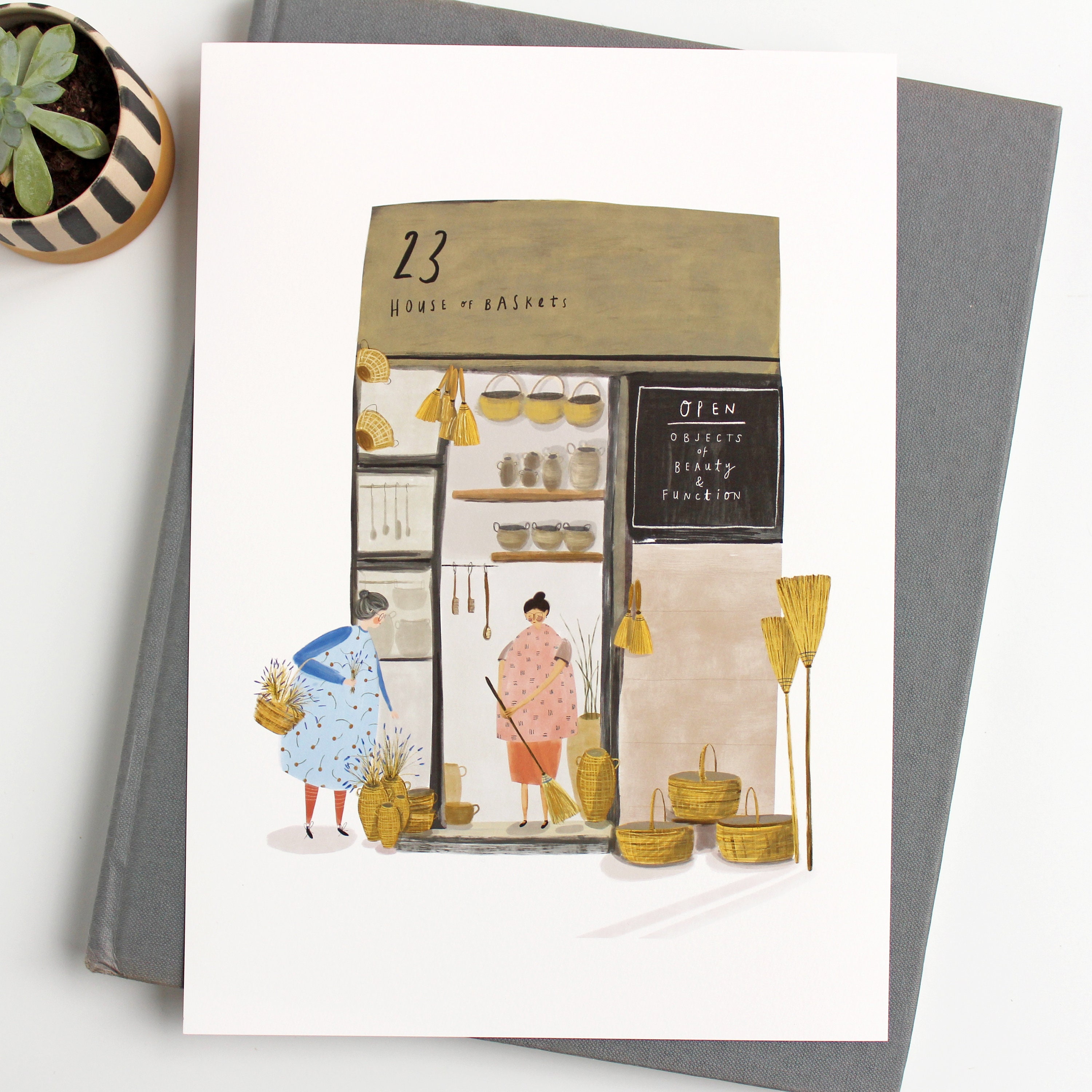 Quirky Illustration Wall Art Print Home Decor A3 & A4 Etsy UK