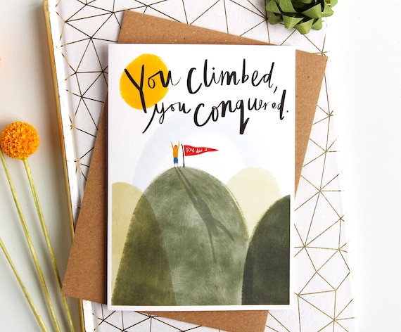 Mountain Climb “You Did It”Celebration Card Mountain Climb “You Did It”Celebration Card