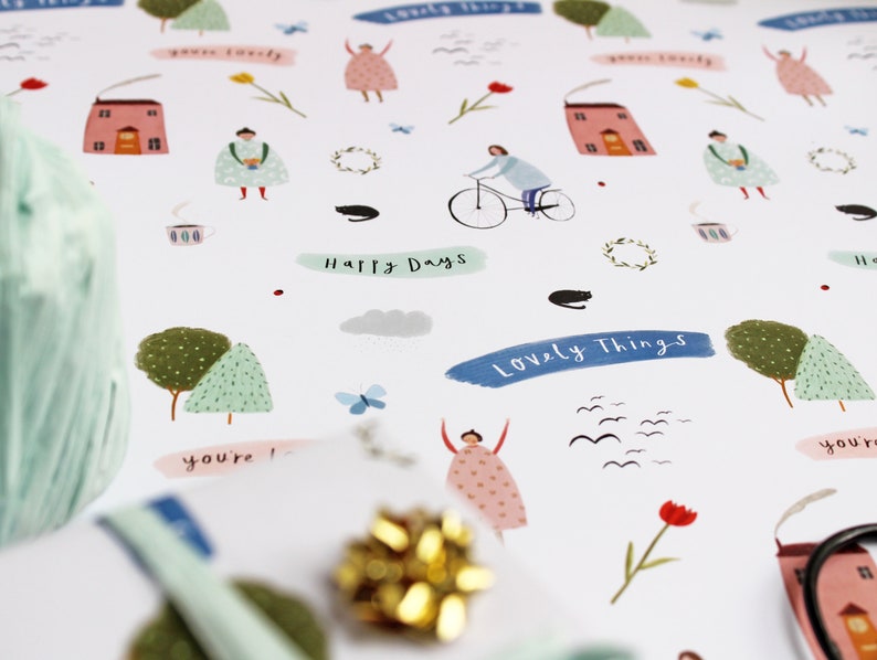 Quirky Wrapping Paper for Any Occasion Birthday Wrapping Etsy UK