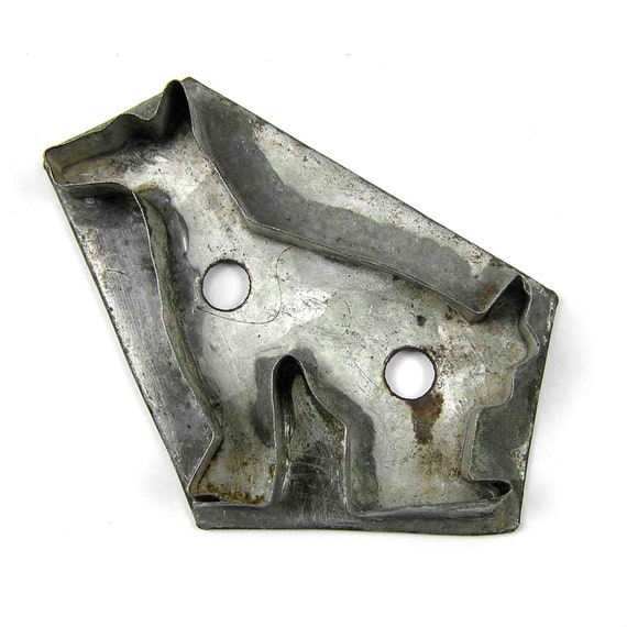 Antique Tin Cookie Cutter Soldered Tin Handmade Cookie Cutter