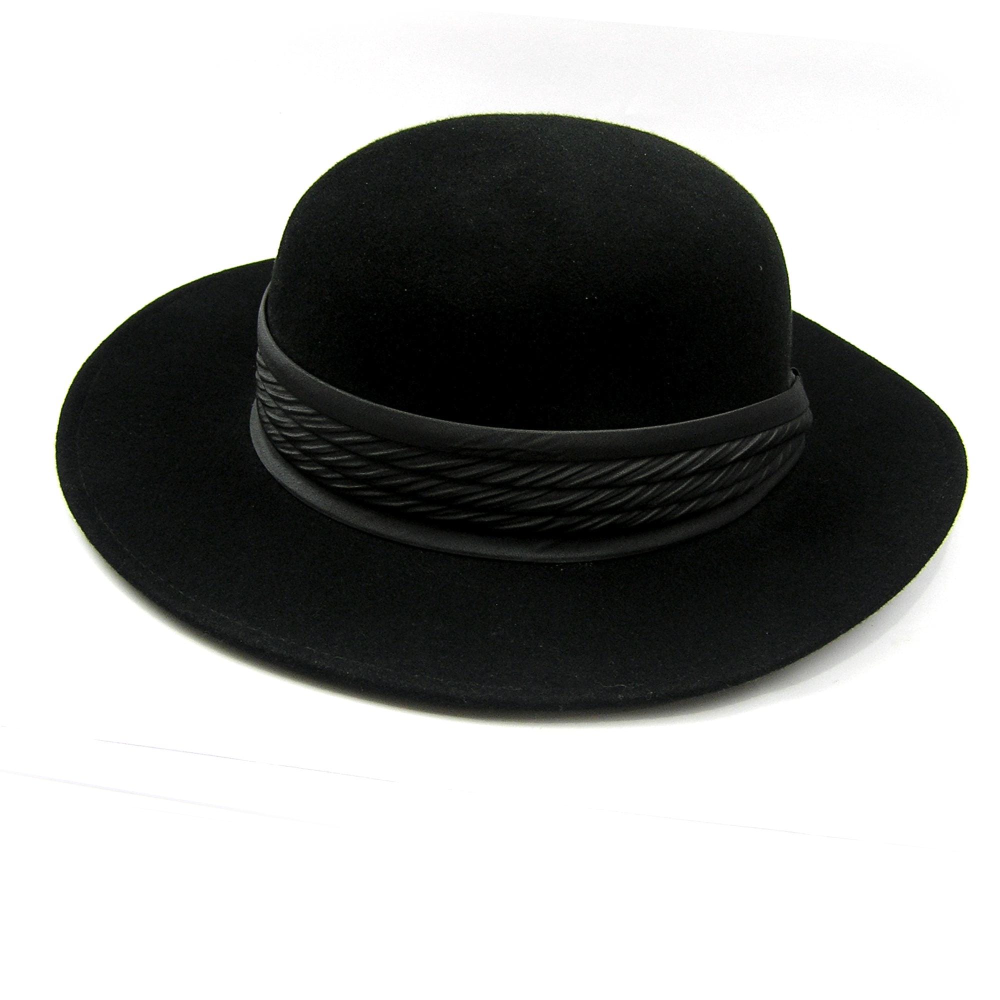 Black Wool Felt Hat Liz Claiborne Accessories Ladies Hat - Etsy display picture 3
