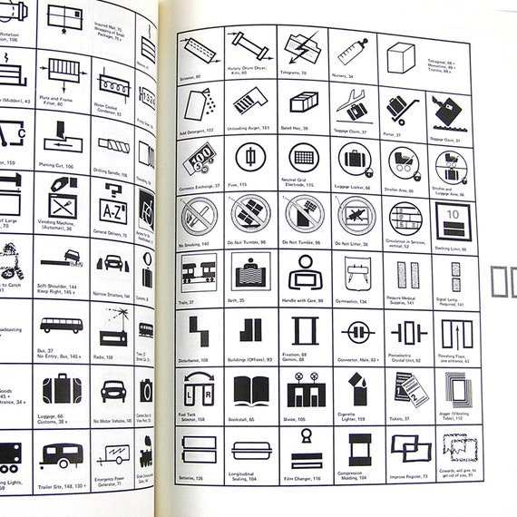 1972 Symbol Sourcebook Guide to International Graphic Symbols