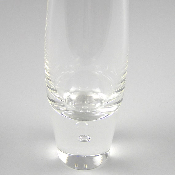1970 Signed Steuben Crystal Bud Vase Teardrop By Steuben With Etsy