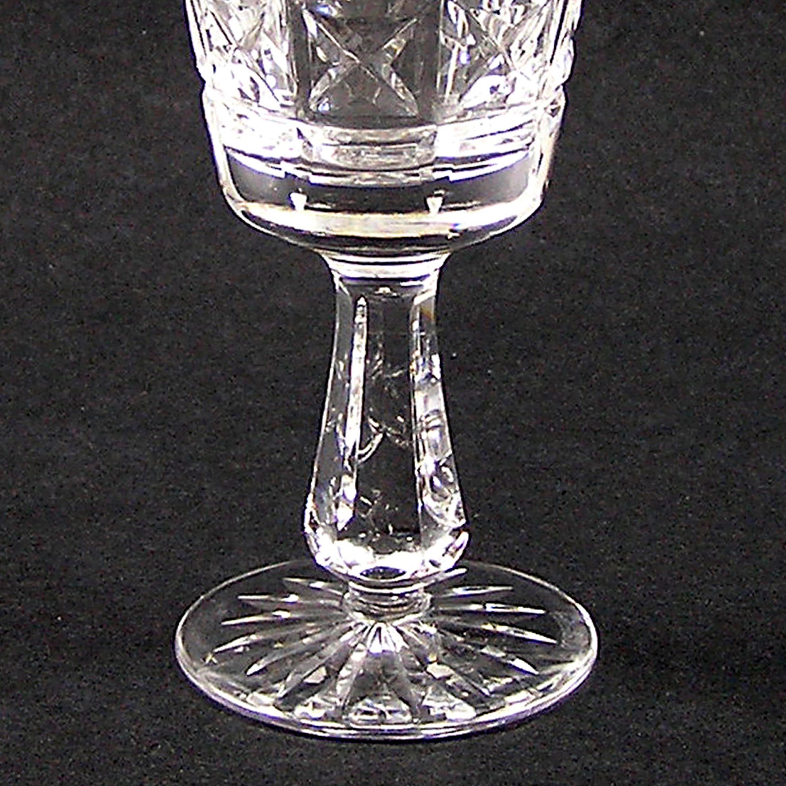 1970 Waterford Cut Crystal Kylemore Claret Glass Signed Chip Etsy