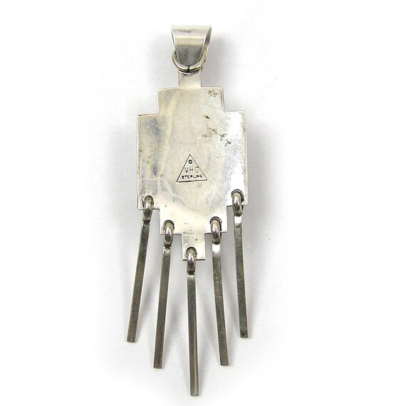 Southwestern Silver Pendant and Earrings Vidal Ch… - image 4