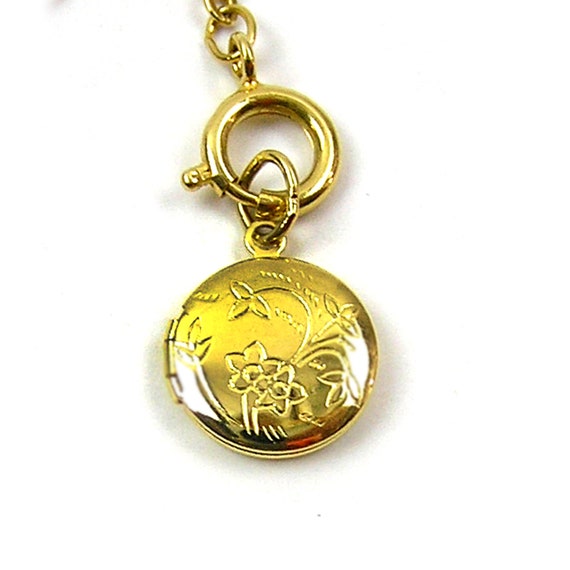 Joan Rivers Locket Charm with Extender Chain Gold… - image 1