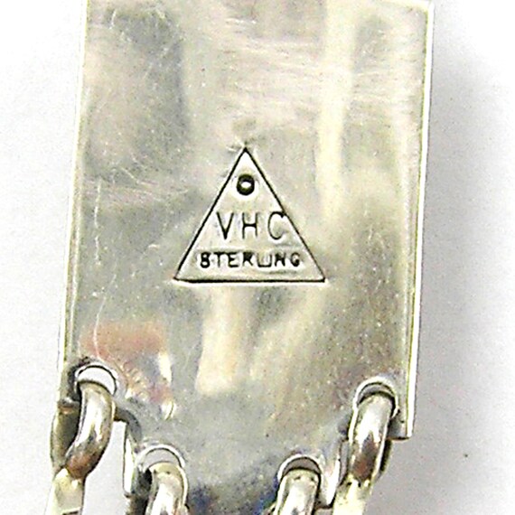 Southwestern Silver Pendant and Earrings Vidal Ch… - image 8