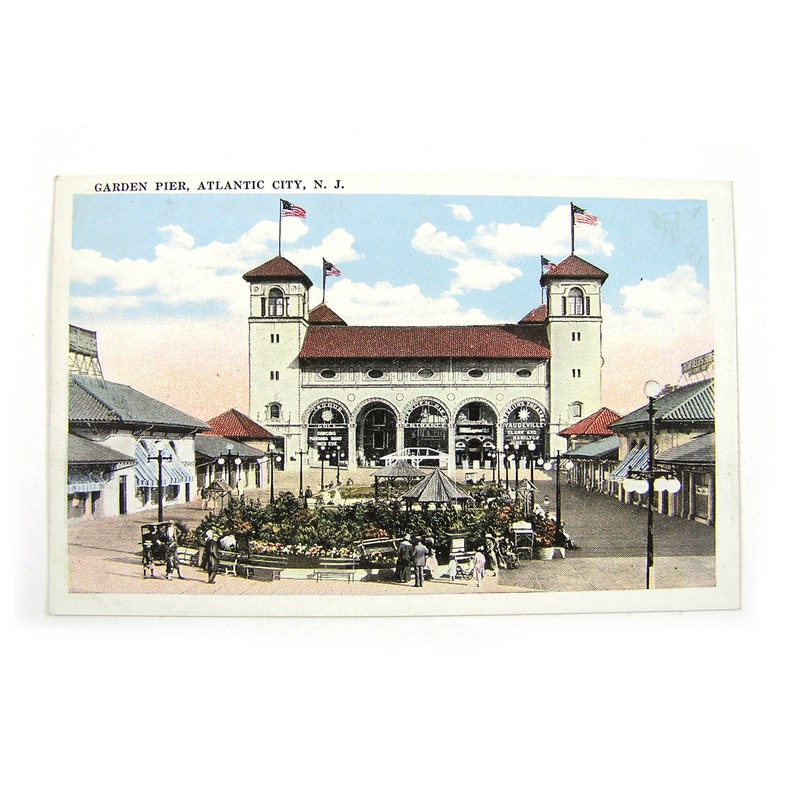 Jahrgang 1922 Postkarte Atlantic City Garden Pier New Jersey Etsy
