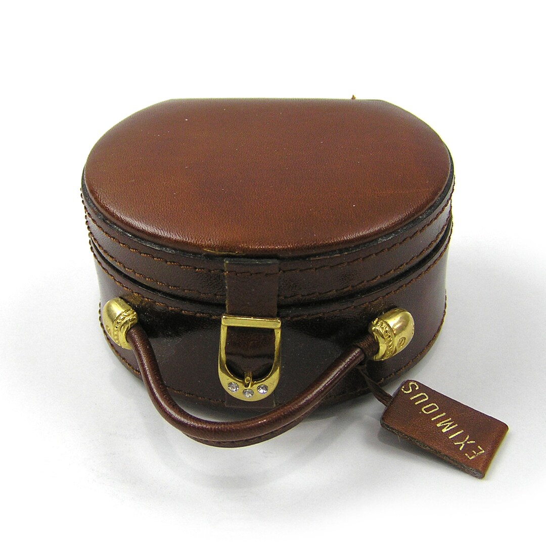Leather Mini Hat Box Eximious Leather Box Italy Leather Box Etsy