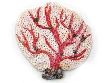 Ocean Christmas Ornament Handmade Clay Beachy Decor