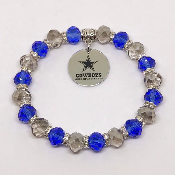 Dallas Cowboys Bead Bracelet - Etsy