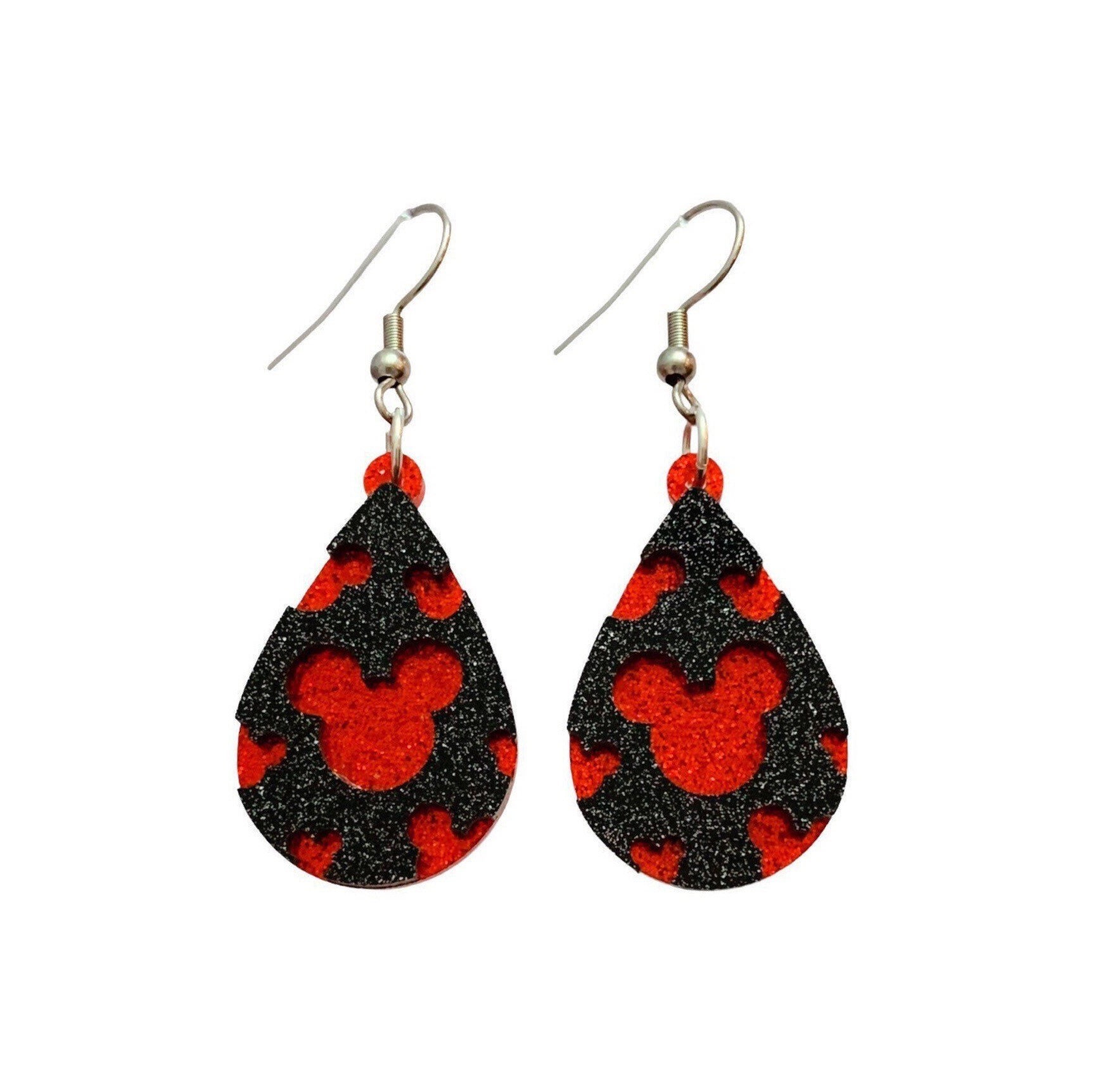 Red Leopard Gem Earrings Red Leopard Gem Earrings