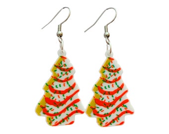 Christmas Tree Cakes Vanilla Earrings