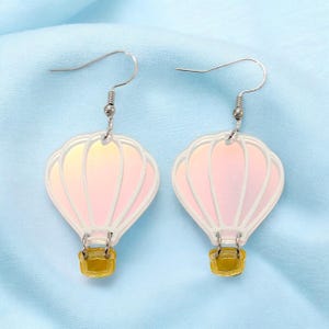 Iridescent Hot Air Balloon Earrings
