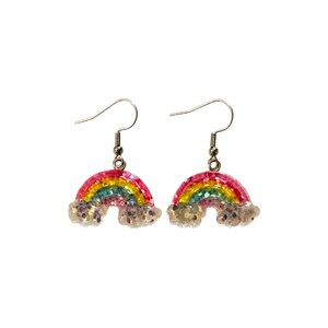 Rainbow Glitter Earrings