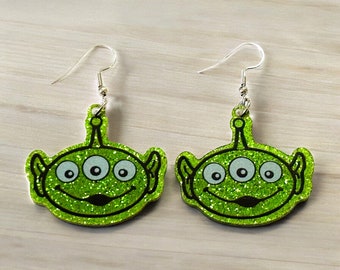 Alien Glitter Earrings
