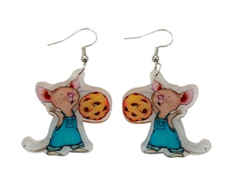 If You Give A Mouse A Cookie Teacher Earrings