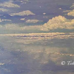 Handgemaakt eb bij Ocean Beach-kaart gedrukt op fijn linnen papier.