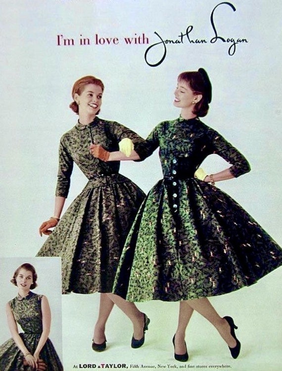 1950s Jonathan Logan XOXO novelty print dress and… - image 10
