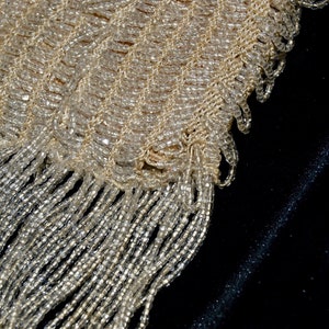 1930s Ivory-Colored Beaded Flapper Purse image 9