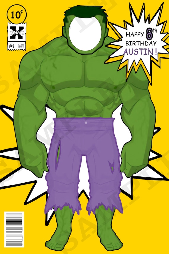 Incredible Hulk Super Hero Party Decoration Lifesize Super Etsy