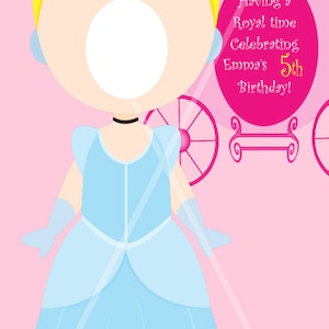 Princess Cinderella party decorations/ Cinderella party sign/ Princess Decorations/Photo prop cut out print