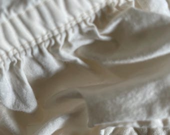 shabby chic ruffled edge pillow cased.