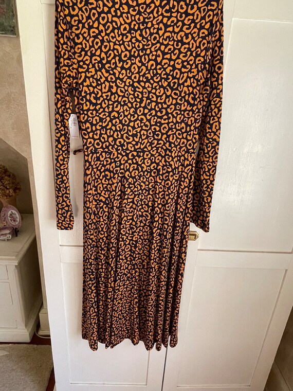 old navy navy/rust print dress