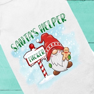 Funny Christmas dog shirt | Personalized Christmas Dog Shirt |  Dog shirt | XXS-5XL | Santa&#39;s Helper | Holiday Gnome tee
