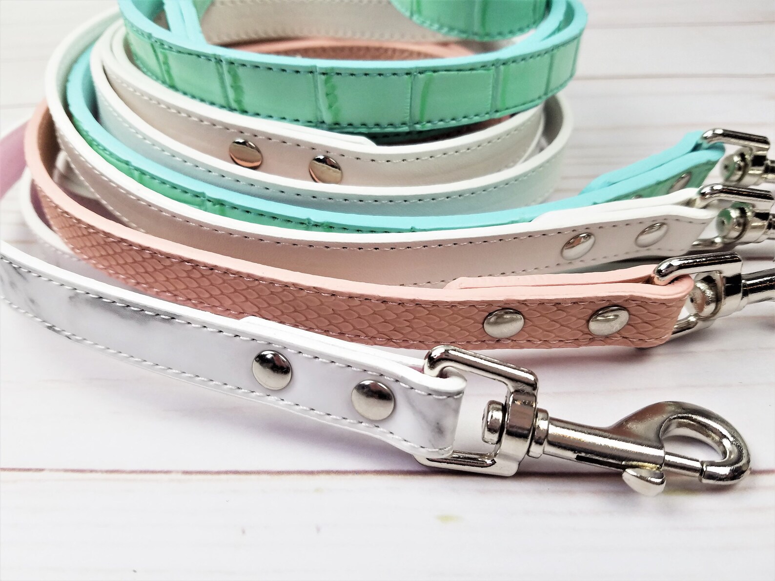 Custom Pet Collar Gifts for Pets Rose Gold Pastel Etsy