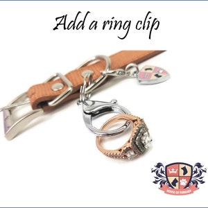 Add a ring clip to any collar | Choose gold, rose gold, or silver